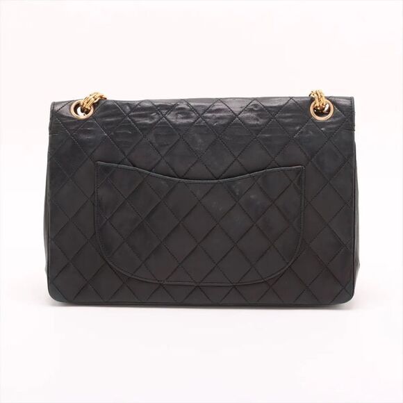 Chanel With Serial Seal Matelasse Lambskin Leather Double Flap 2WAY Chain - Picture 2 of 14